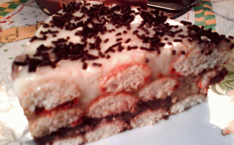 Babapiskótás torta
