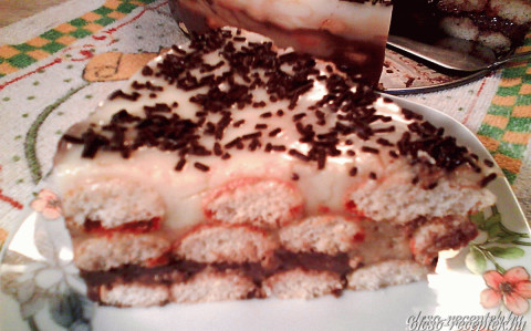 Babapiskótás torta