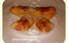 Virslivel töltött burgonyás lángos