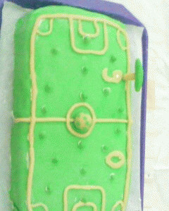 Focipálya torta