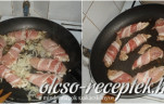 Baconbe tekert mustáros csirkemell