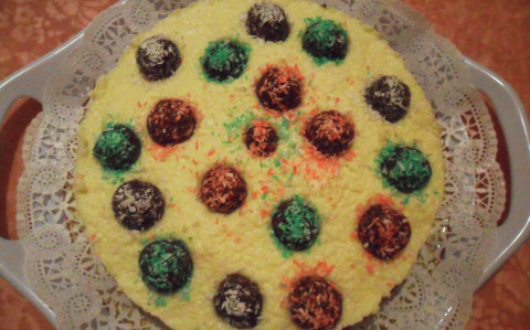 Kókuszgolyó torta