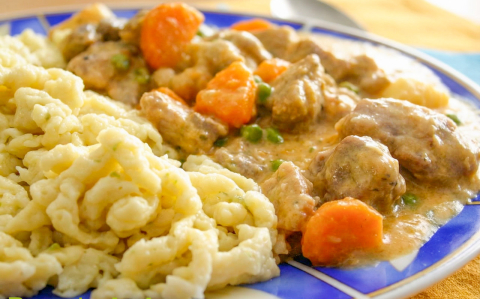 Tejszínes ragu