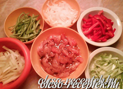 Csirke fajitas
