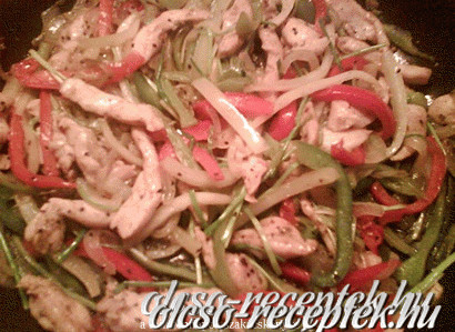 Csirke fajitas