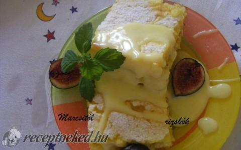 Rizskoch fügével és vanília mártással