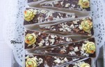 Vaníliás torta szeletek kép