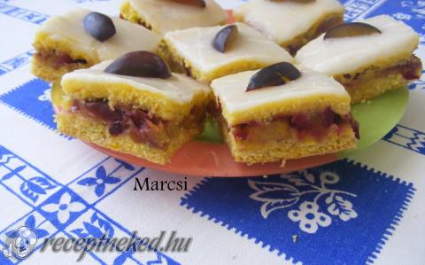 Szilvás linzer szelet