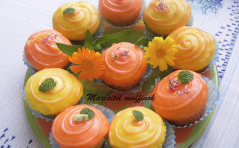 Vanília pudingos muffin