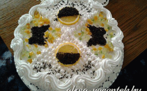 Citromkrémes torta