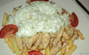Gyros csirkemellből