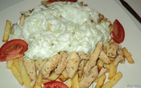 Gyros csirkemellből