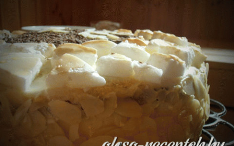Madártej torta
