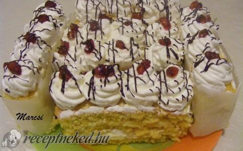 Banánkrémes szelet