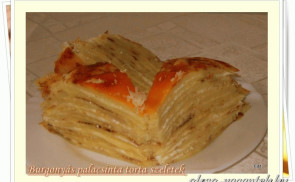 Burgonyás palacsinta torta