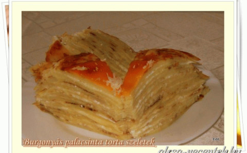 Burgonyás palacsinta torta