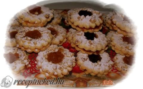 Narancsos lekváros linzer