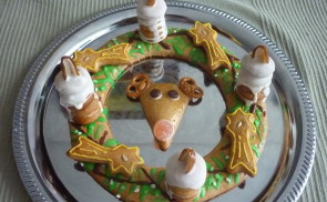 Adventi mézes koszorú