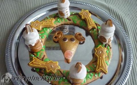 Adventi mézes koszorú