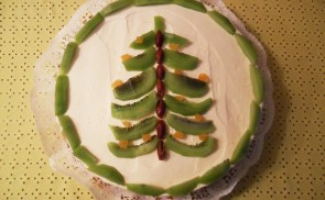 Citromos fenyőfás torta