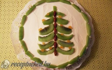 Citromos fenyőfás torta