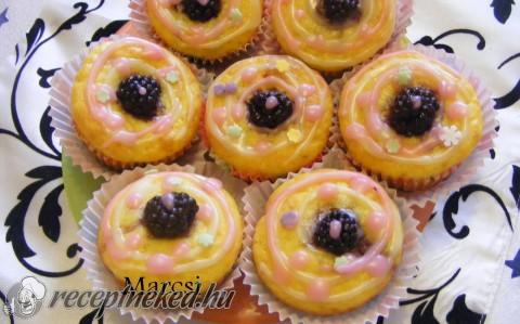 Fekete szedres muffin