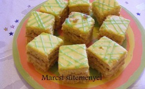 Citromos-diós kocka