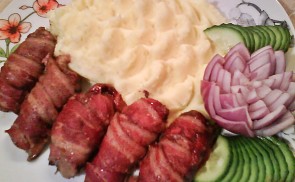 Baconos csirkemáj