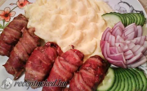 Baconos csirkemáj