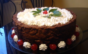 Csokis-meggyes sajttorta
