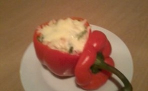 Vegetáriánus töltött paprika