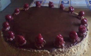 Csokis meggyes torta