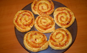 Pizzás csiga