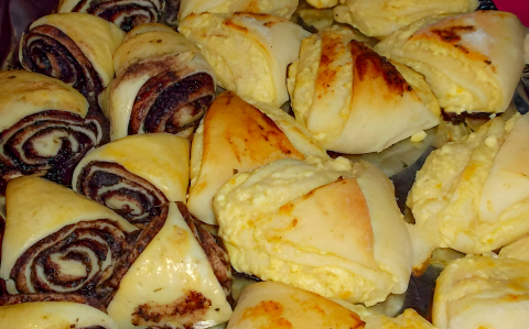 Töltött háromszögek (édesen)
