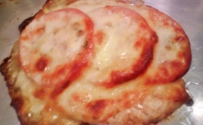 Paradicsomos, mozzarellás csirkemell