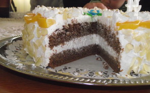Tejszínes-túró torta