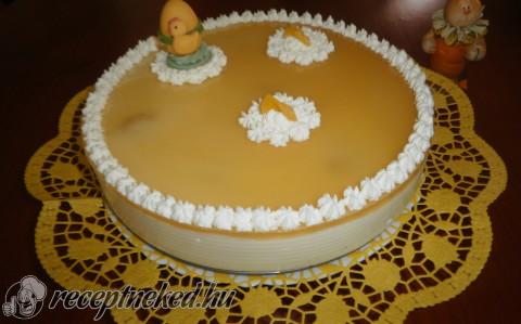 Csokoládékekszes baracktorta