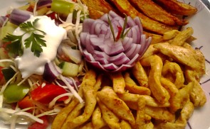 Gyros tál csirkemellből