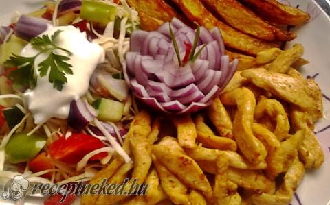 Gyros tál csirkemellből