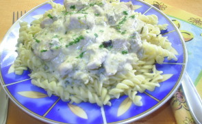 Pórés,káposztás csirkemell