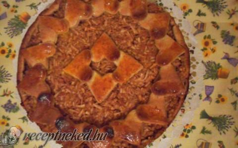 Szíves almás pite