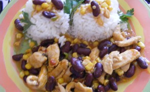 Chilis csirkecsíkok
