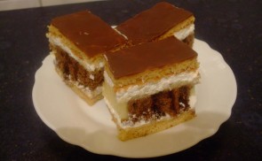 Csokis-mogyorós szelet