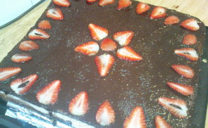 Csokis-epres torta
