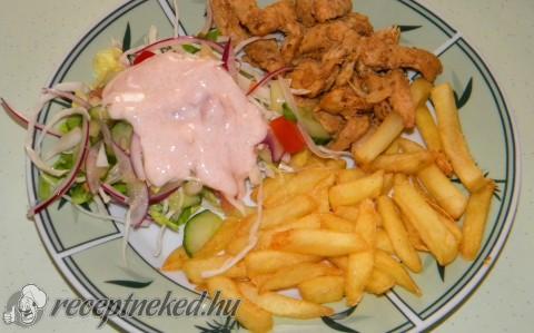 Gyros csirkemellből