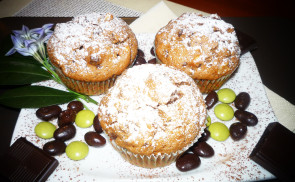 Almás-csokis muffin