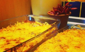Tejszínes lasagne zöldséggel