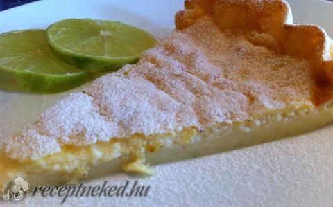 Vanília-lime tejes pite