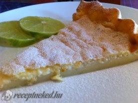 Vanília-lime tejes pite