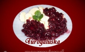 Túrógaluska meggyszósszal